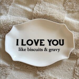 Biscuits and Gravy Catch all Glass Tray